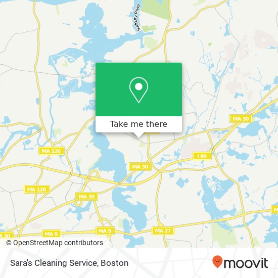 Sara's Cleaning Service map