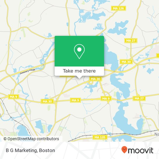 B G Marketing map