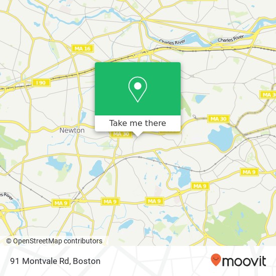 Mapa de 91 Montvale Rd
