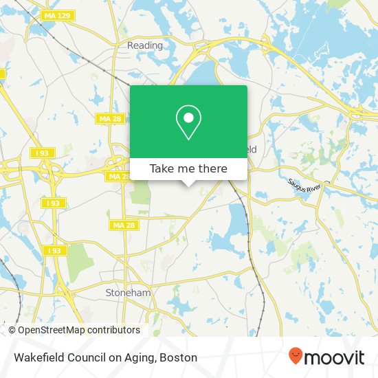 Mapa de Wakefield Council on Aging