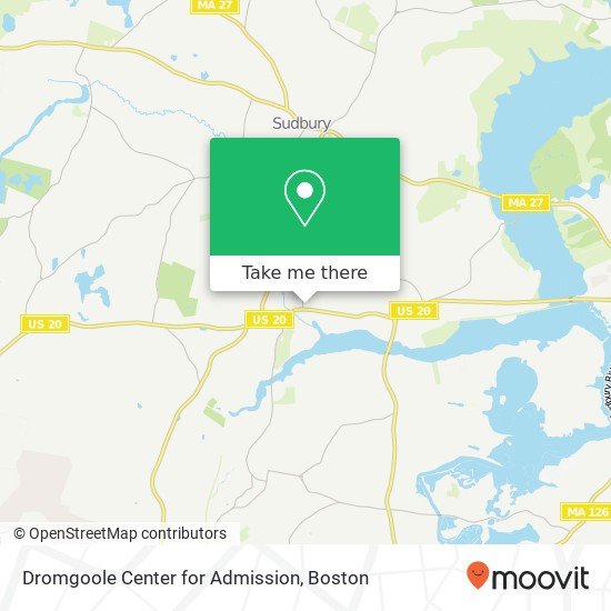 Mapa de Dromgoole Center for Admission