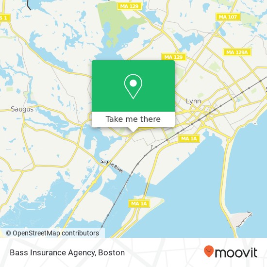 Mapa de Bass Insurance Agency