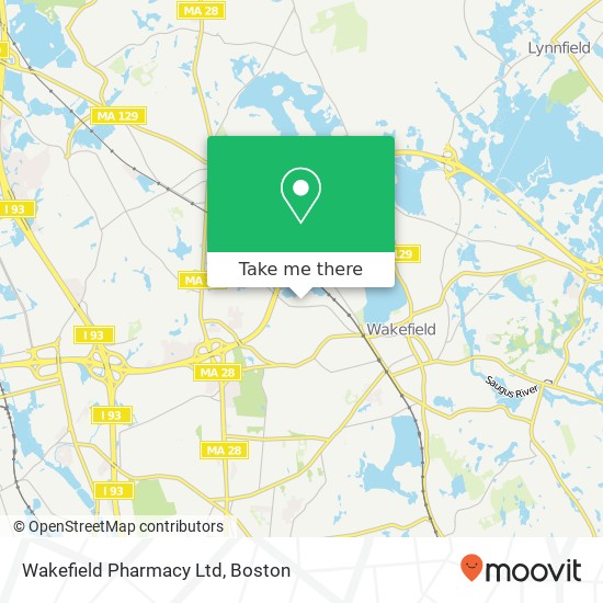 Mapa de Wakefield Pharmacy Ltd