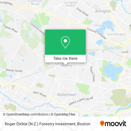 Roger Dickie (N.Z.) Forestry Investment map