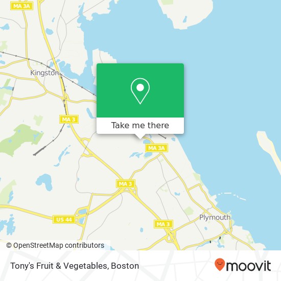 Tony's Fruit & Vegetables map
