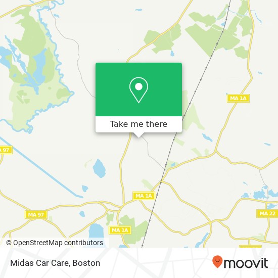 Midas Car Care map