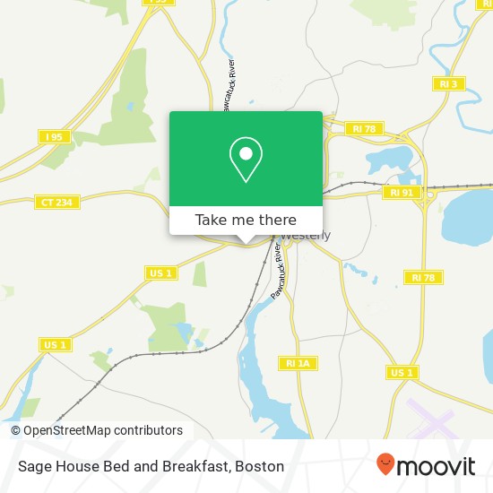 Sage House Bed and Breakfast map