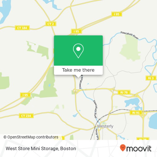 Mapa de West Store Mini Storage