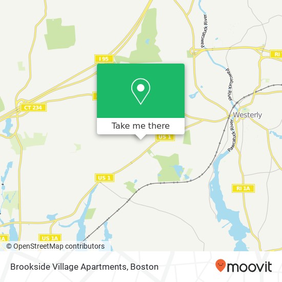 Brookside Village Apartments map