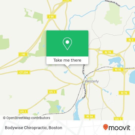 Bodywise Chiropractic map