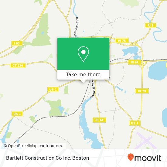 Mapa de Bartlett Construction Co Inc