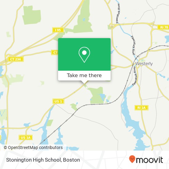 Stonington High School map