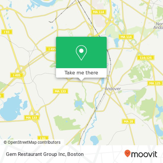 Mapa de Gem Restaurant Group Inc