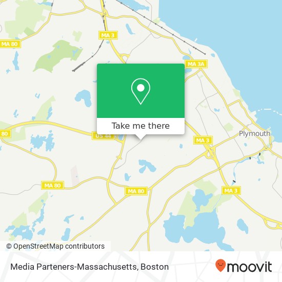 Mapa de Media Parteners-Massachusetts