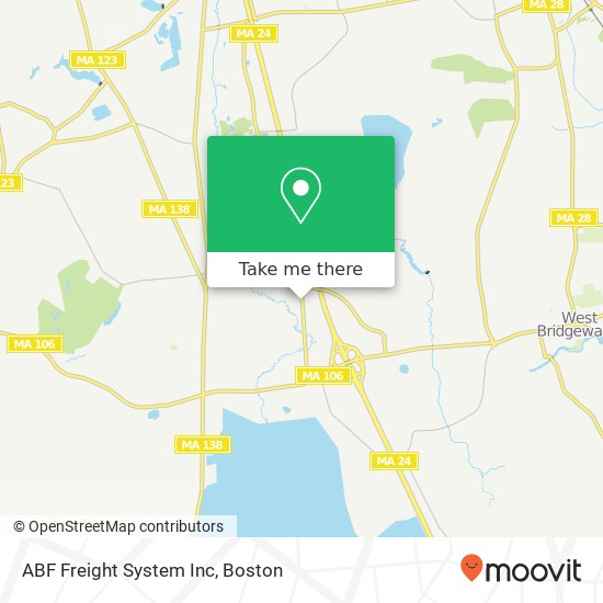 ABF Freight System Inc map