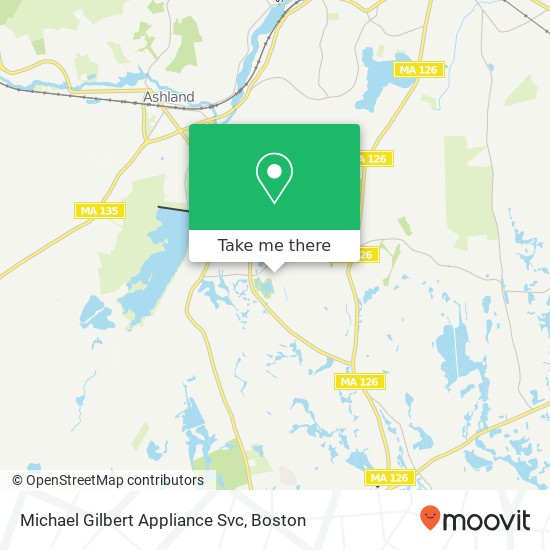 Mapa de Michael Gilbert Appliance Svc