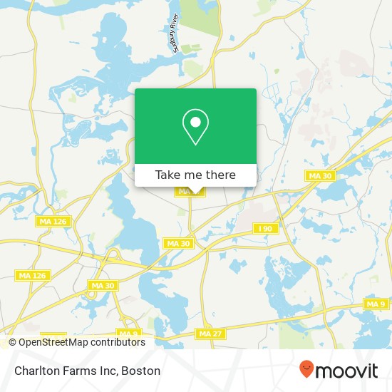 Mapa de Charlton Farms Inc