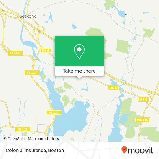 Colonial Insurance map