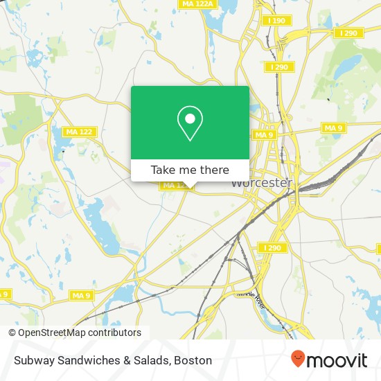 Subway Sandwiches & Salads map