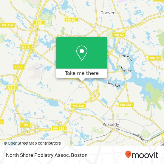 North Shore Podiatry Assoc map