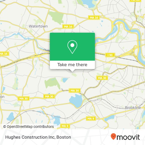 Mapa de Hughes Construction Inc