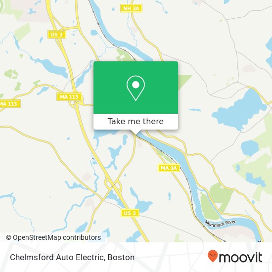 Chelmsford Auto Electric map