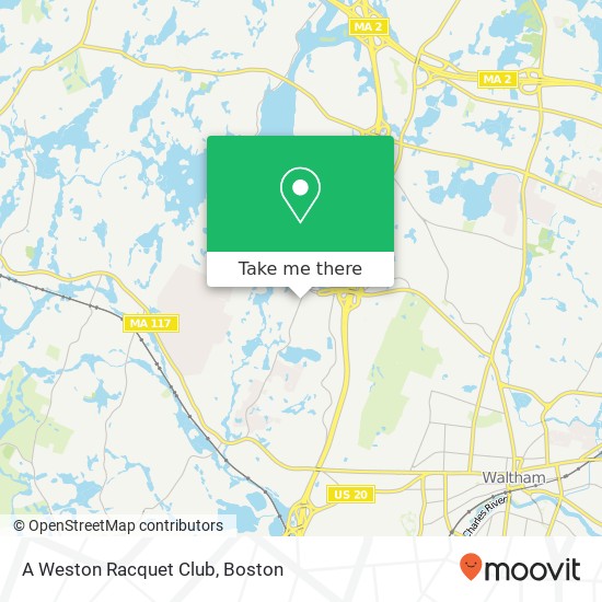 A Weston Racquet Club map