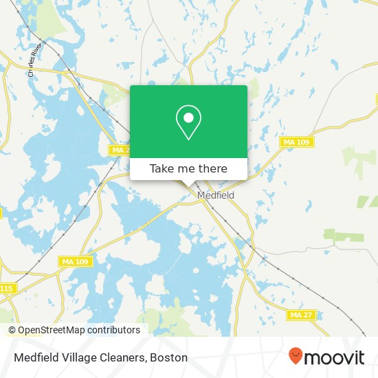 Medfield Village Cleaners map