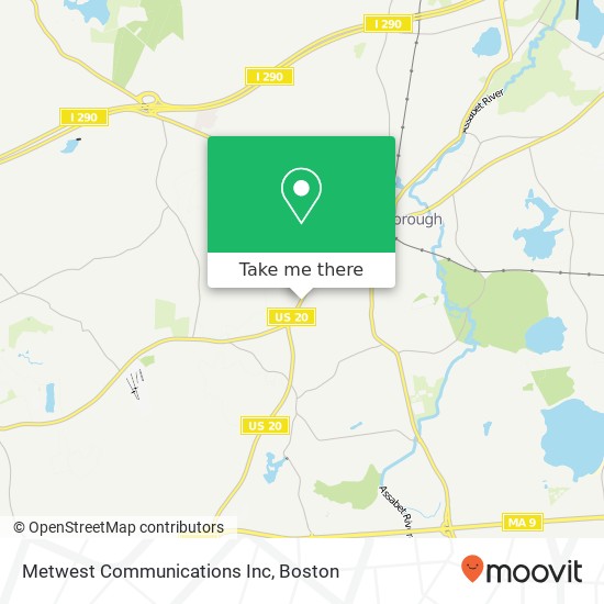 Mapa de Metwest Communications Inc