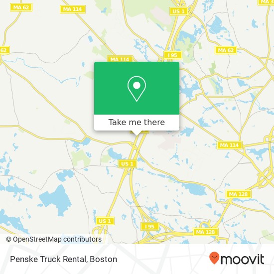 Mapa de Penske Truck Rental