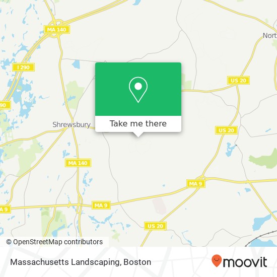 Massachusetts Landscaping map