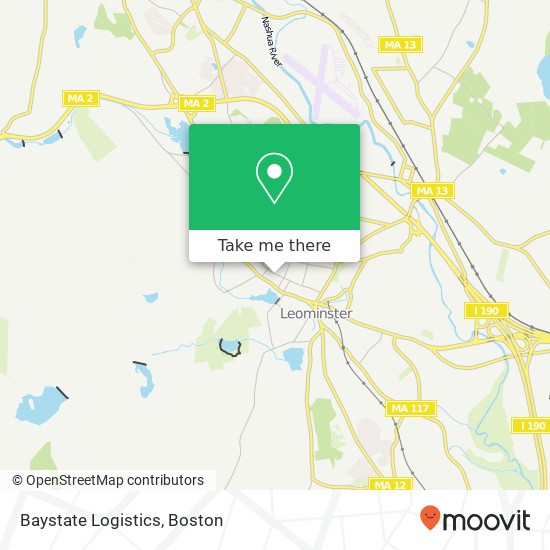 Baystate Logistics map