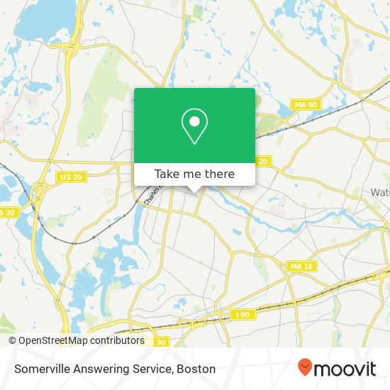 Somerville Answering Service map