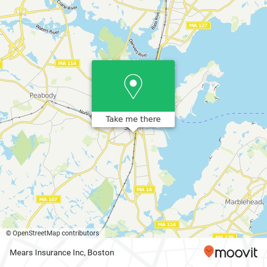 Mapa de Mears Insurance Inc