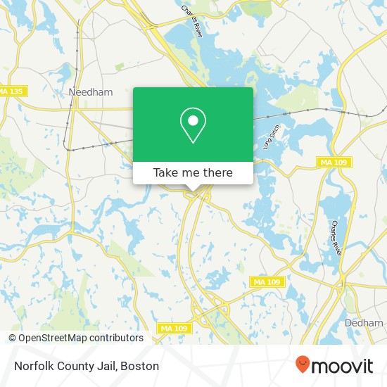 Mapa de Norfolk County Jail