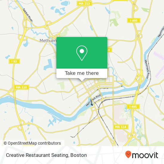 Mapa de Creative Restaurant Seating