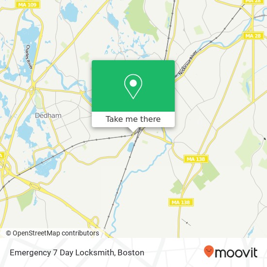 Emergency 7 Day Locksmith map