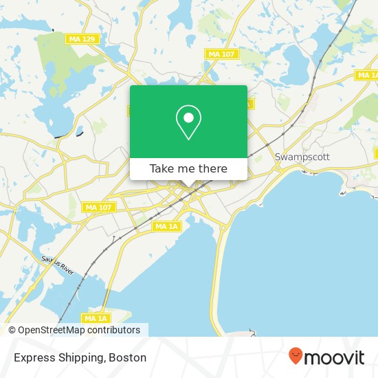 Mapa de Express Shipping