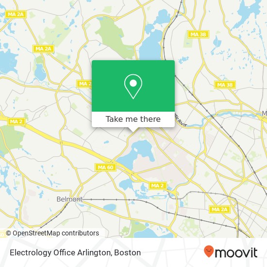 Electrology Office Arlington map