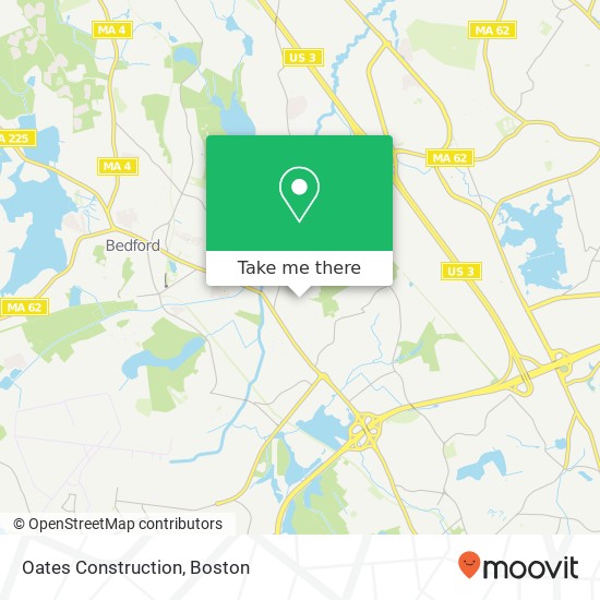 Oates Construction map