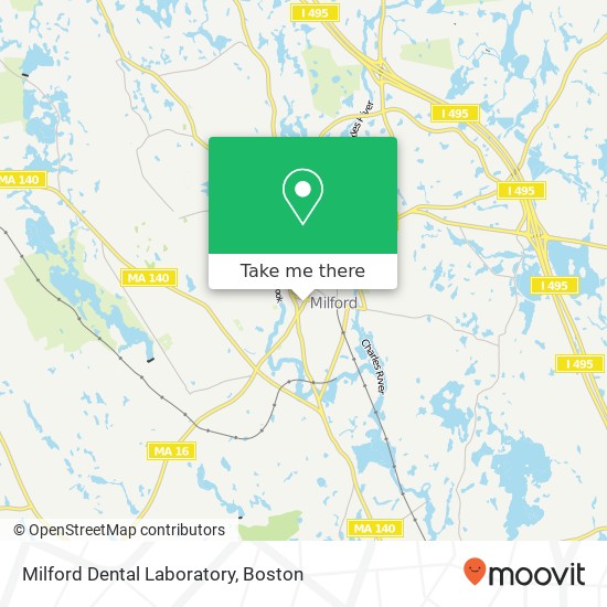 Mapa de Milford Dental Laboratory