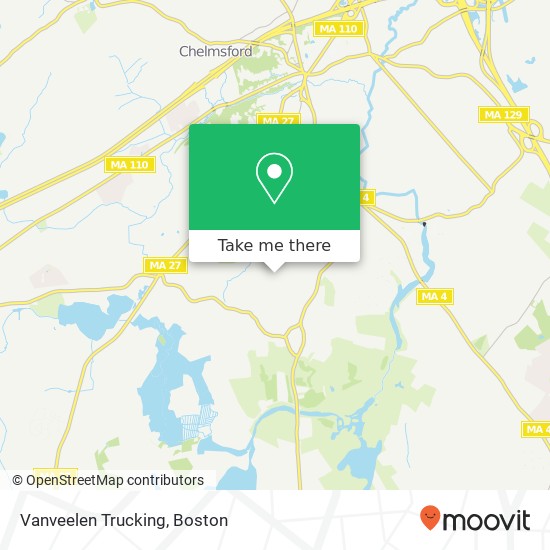 Vanveelen Trucking map