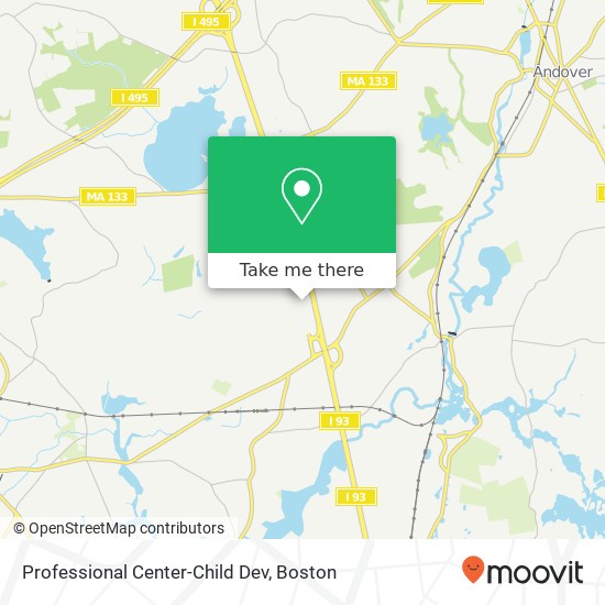 Professional Center-Child Dev map