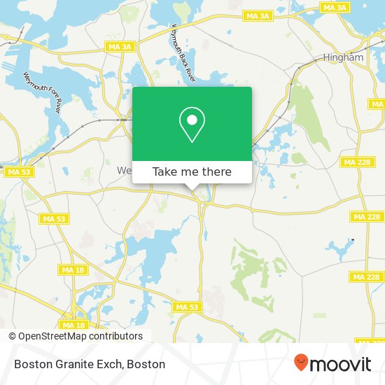 Mapa de Boston Granite Exch