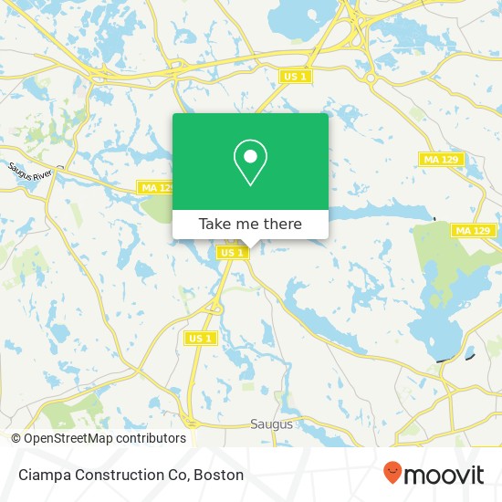 Ciampa Construction Co map