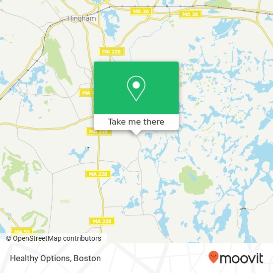 Healthy Options map