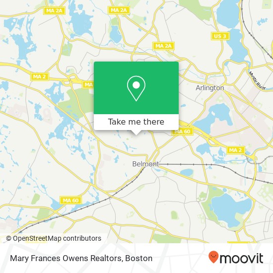 Mary Frances Owens Realtors map