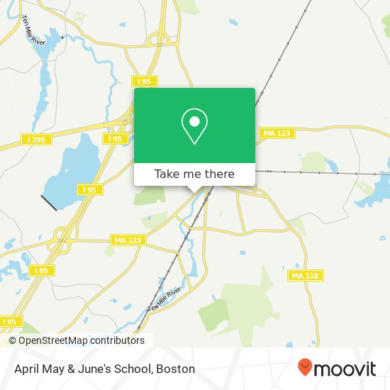 April May & June's School map