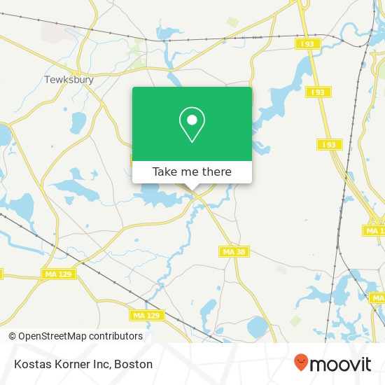 Mapa de Kostas Korner Inc