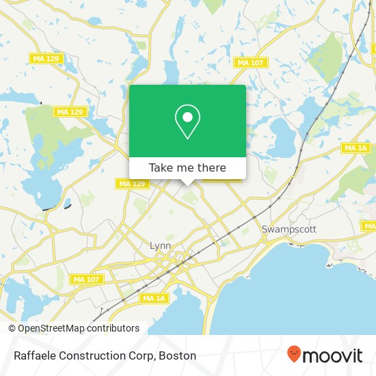 Mapa de Raffaele Construction Corp